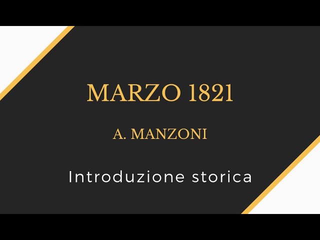 1821 ode di manzoni