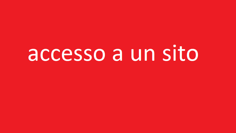 accesso a un sito